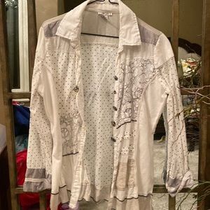 Womens size small boutique button up shirt